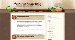 Desktop Screenshot of naturalsoapblog.com