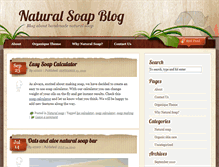 Tablet Screenshot of naturalsoapblog.com